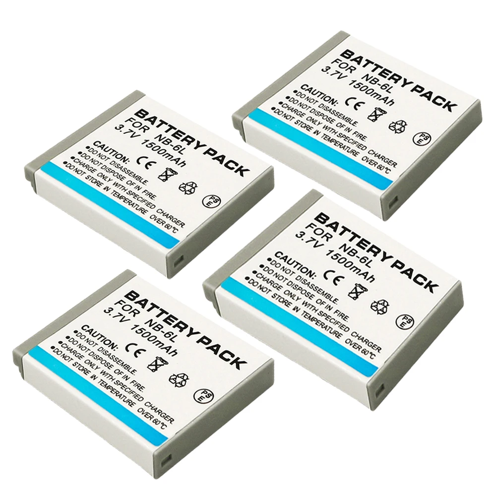 NB-6LH NB-6L 1500mAh Battery For Canon and Charger Powershot SX700 SX710 SX700HS S120 S110 SX170 IS S200 280HS S95 SX530 SX270HS