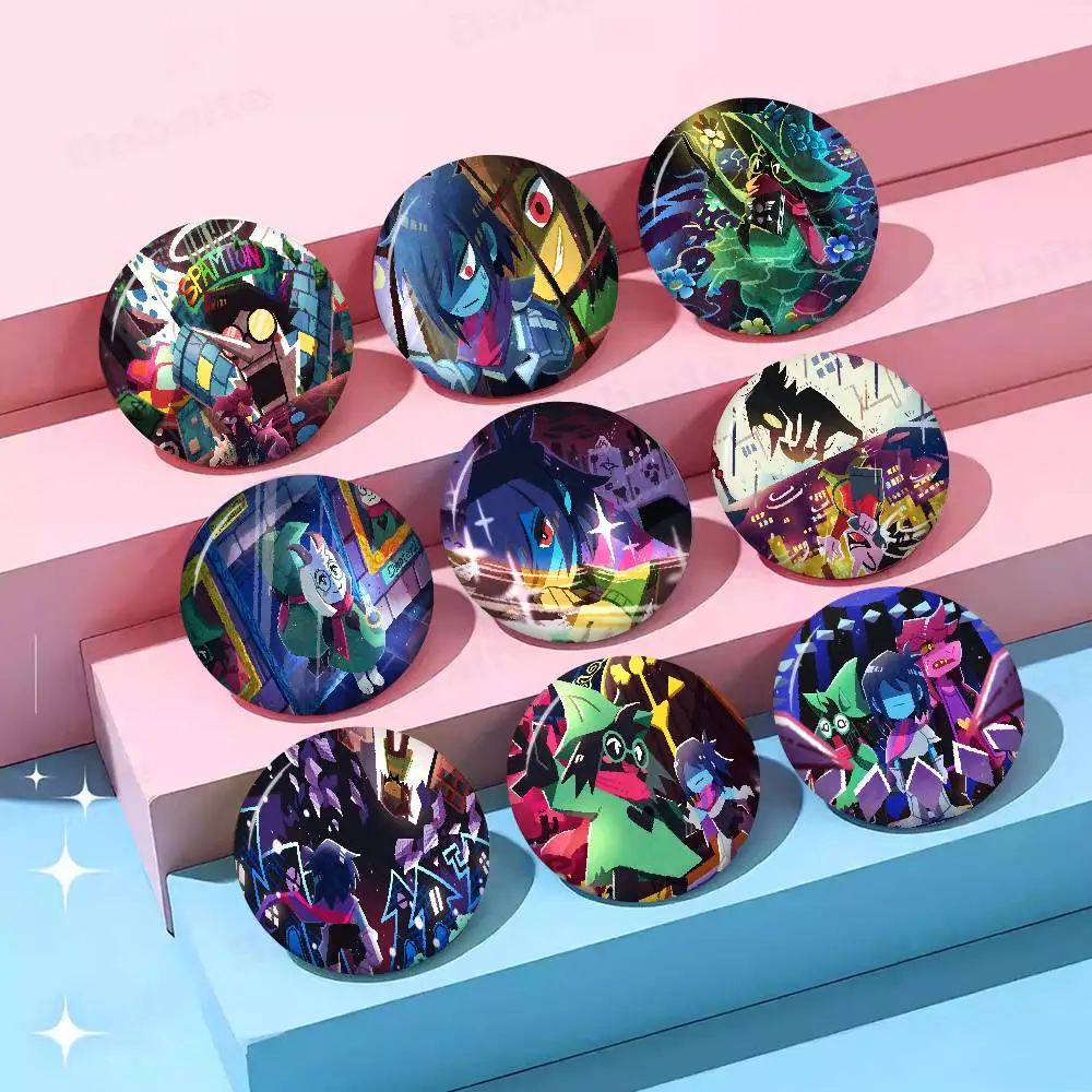 Game Deltarunes Anime Creative Pins Funny Round Snap-in Brooch Badge Backpack Hat Accessories Jewelry Gifts for Friend