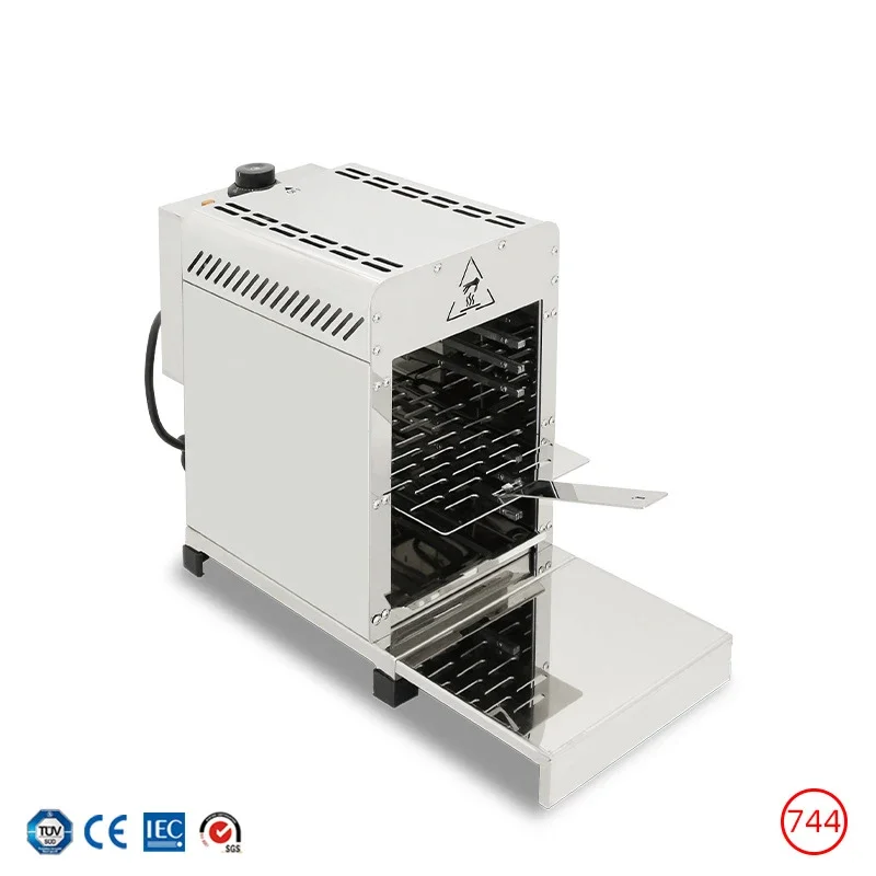 

220V/110V Barbecue Oven Stainless Steel Beefsteak Grills Gas BBQ Roaster Machine Commercial Use 1500W/1000W