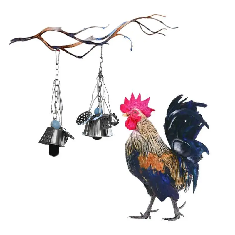 Large and medium-sized parrots, stainless steel parrot cage hanging parts, biting and fatigue relieving teeth grinding