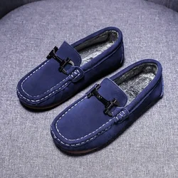 New Arrival Children Girl Walking Shoes Blue Hard-Wearing Children Flat Shoes Boys Loafers Anti Slip Kids Casual School Shoes