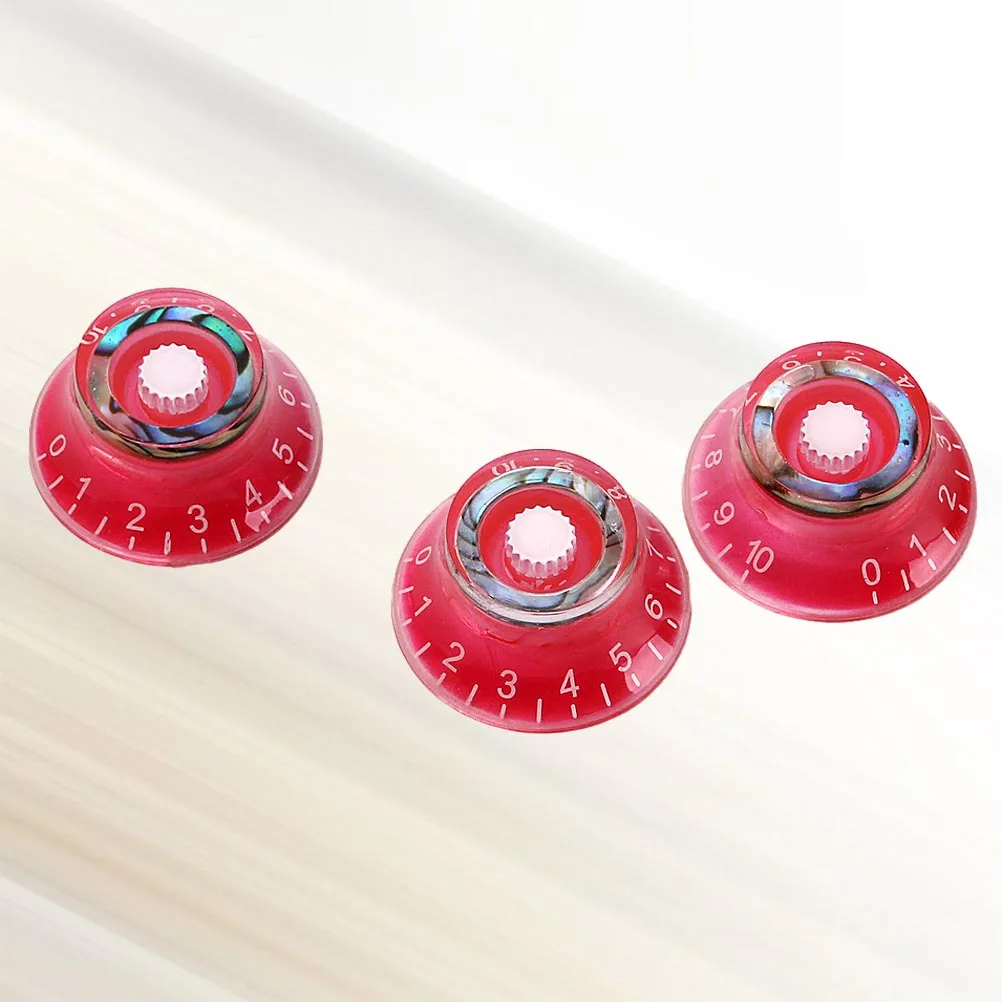 

3Pcs Electric Guitar Control Knobs Volume Tone Rotary Cap Premium Quality Easy to Install Great Accessory for Guitar Parts