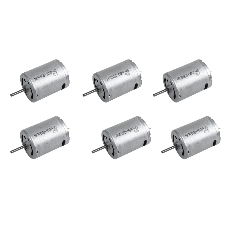 

ABSE-6X RK-370SD-3550 Щеточный двигатель постоянного тока 6-18 В 8500 об/мин для радиоуправляемых моделей самолетов, игрушек