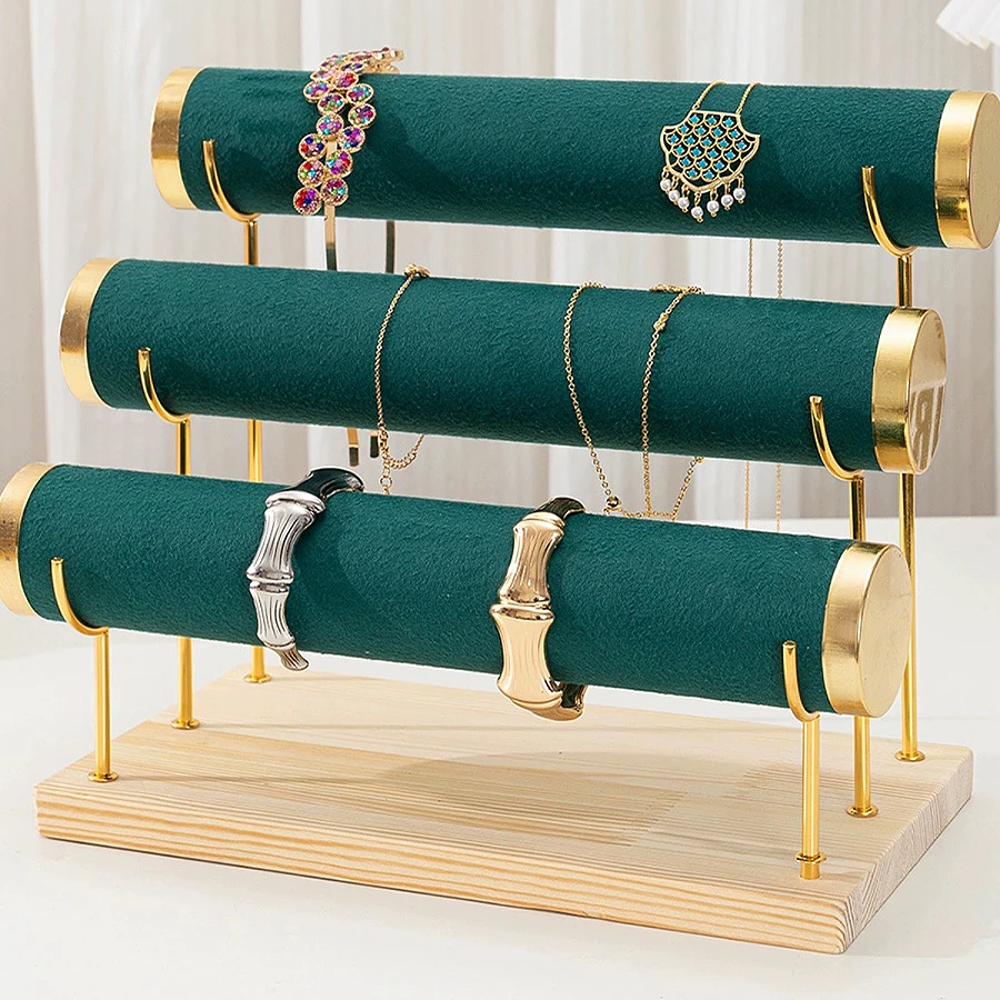 1pc, Gold Three-layer Bracelet Holder, Can Be Used, Bracelets, Bracelets and Other Jewelry Supplies Storage and Arrangement.