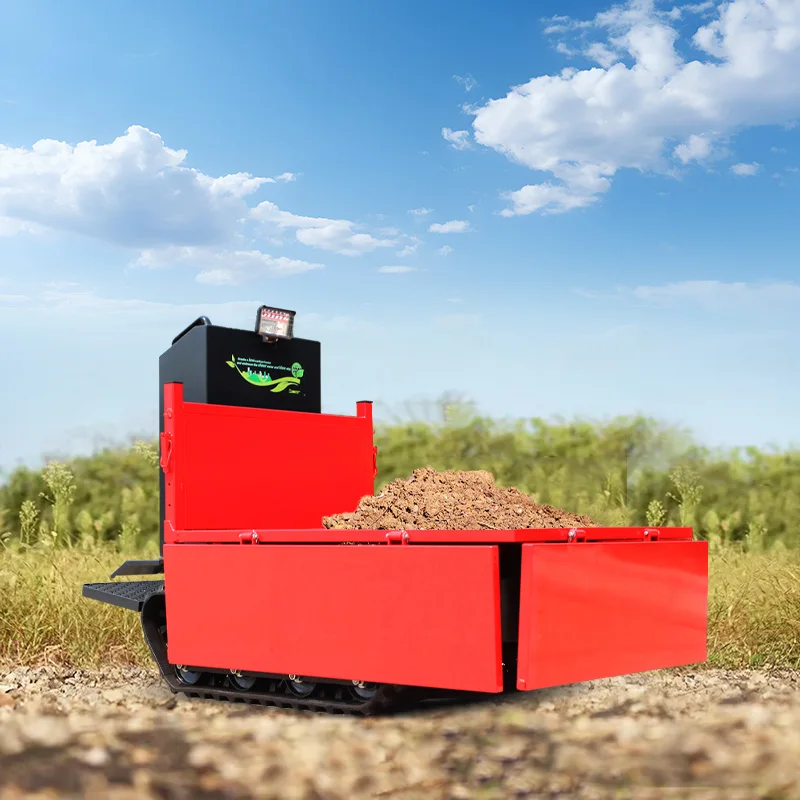 Forestry Farm Muldenkipper mit hoher Leistung, 500 kg Crawler, effizientes Transportfahrzeug, kleiner elektrischer Transportwagen, individuell angepasst