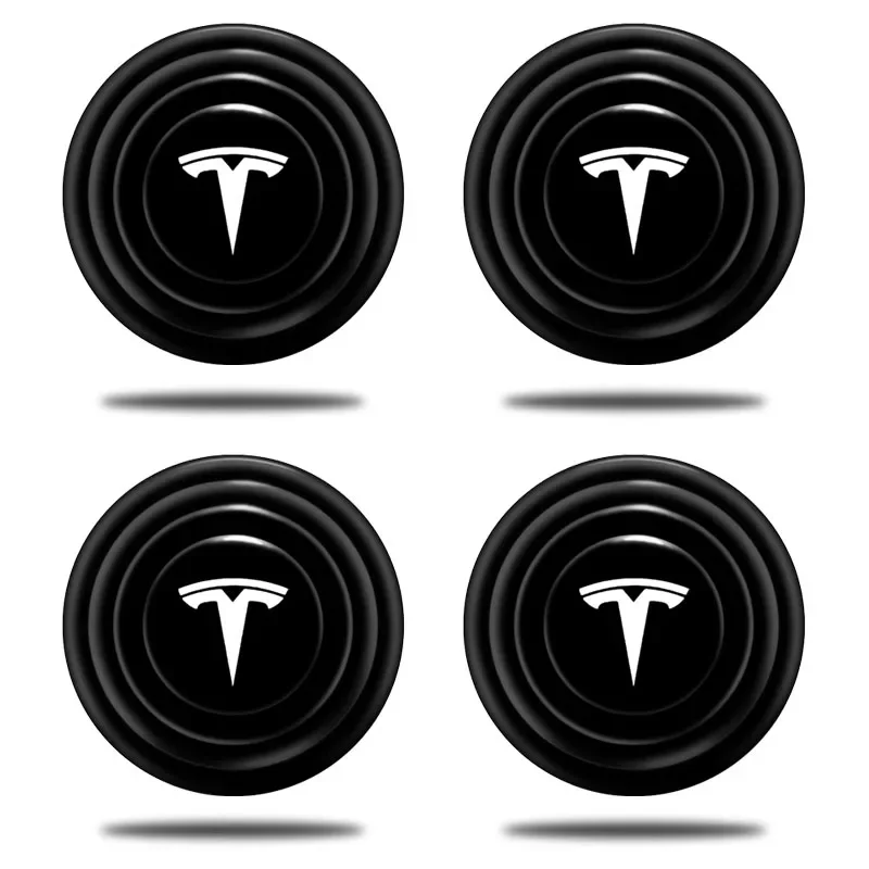 Car Door Anti-Collision Silicone Pads Shock Absorber Gasket Suitable For Tesla Model 3 Model X S 2016-2020 Decals TM3 TMX TMS