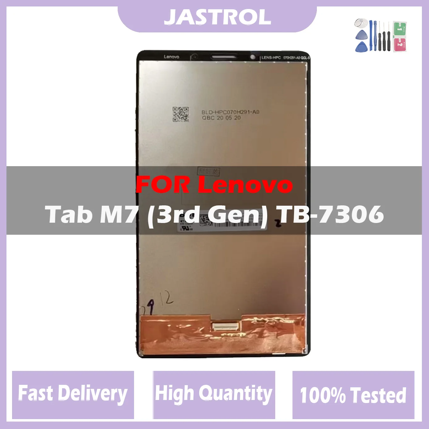 100% Tested LCD For Lenovo Tab M7 3rd Gen TB-7306 TB-7306F TB-7306X TB 7306 LCD Display Touch ScreenDigitizer Assembly 7306 LCD