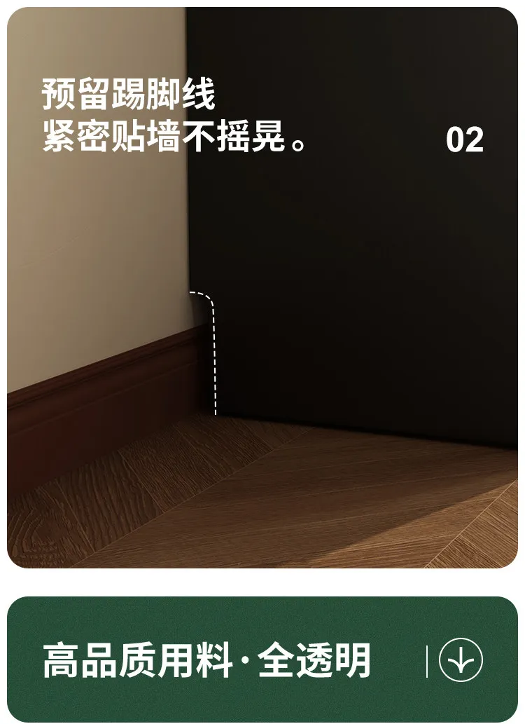 Retro Style Wardrobe, Solid Wood Home Bedroom Wardrobe, Light Luxury Rattan Door Wardrobe