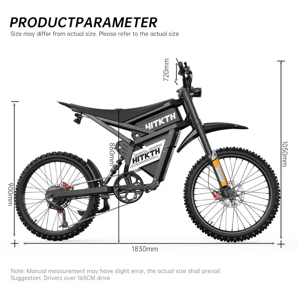 Electric Bicycle 8000w 52V 40ah E-MOTO Mountain Electric Bike 25 Inch Tire Outdoor Entertainment Off Road E Bike image 7