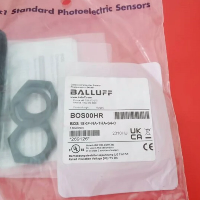 Balluff BOS 18KF-NA-1HA-S4-C diffuse reflective photoelectric sensor in stock. BOS00HR