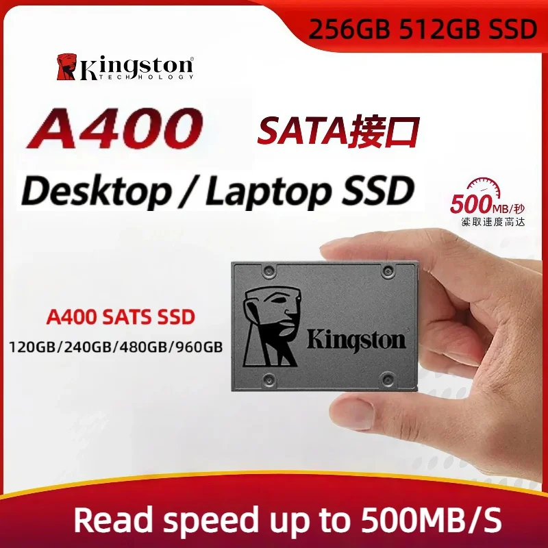 Kingston SSD Internal Solid State Drive A400 256GB 512GB SSD SATA III HDD Hard Disk for Laptop Desktop PC