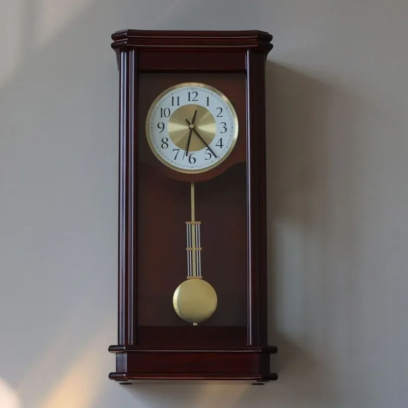 Wall Wooden Pendulum Clock Time Chime Vintage Classic Pendulum Clock Living Room Antique Table Clocks Aesthetic Home Decor