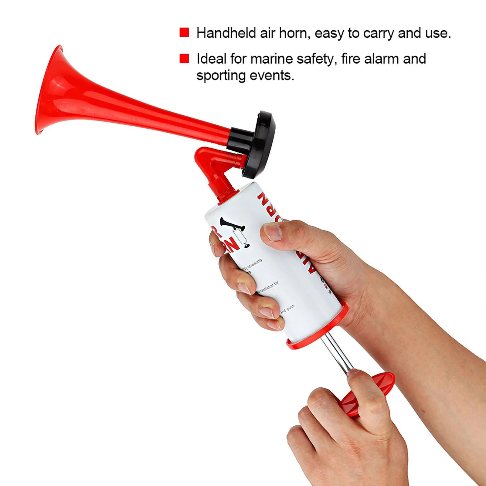 Handheld Sports Horn Handheld Air Horn Pump Loud Noise Maker Safety Boat Car Sports Events