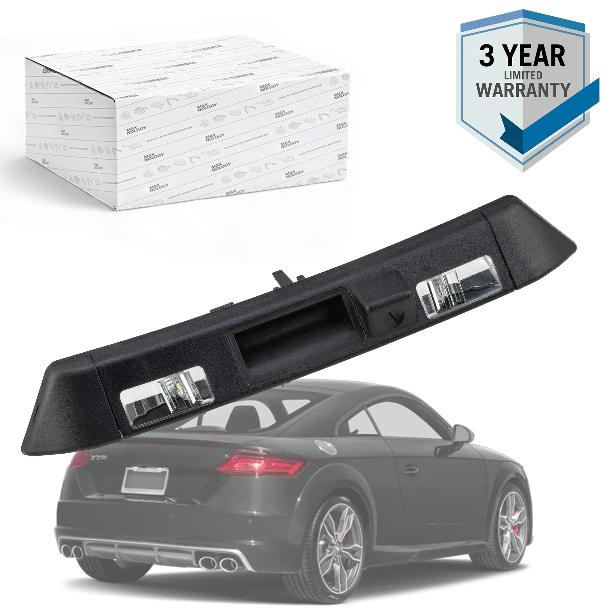 Klamka klapy bagażnika z oświetleniem tablicy rejestracyjnej i kamerą cofania 8S0827574C do AUDI TT/TTS/TTRS FV Coupe Roadster 2015-2024
