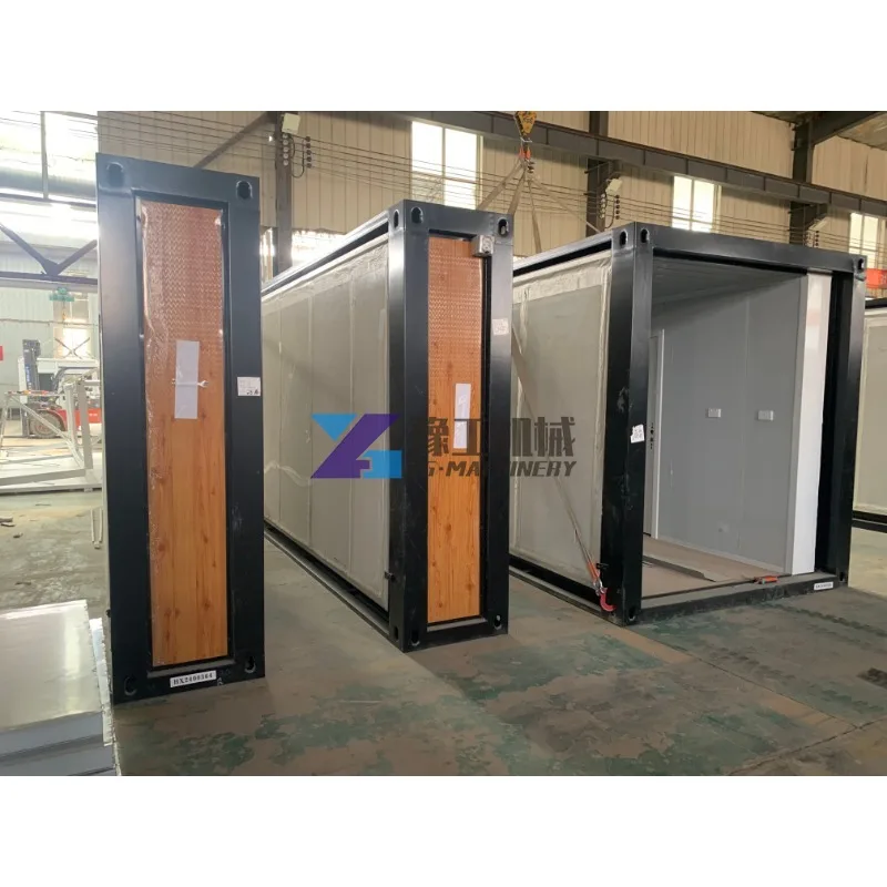 Factory Customized Prefab 20ft 40ft Expandable Folding Container House 2 Bedroom Bed Prefab Foldable Container After