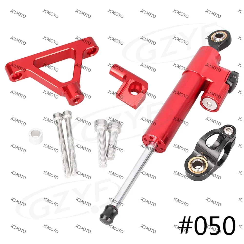 

For Kawasaki ZX6R ZX-6R 2007 2008 Motorcycle CNC Steering Damper Stabilizer Saftety Control w/ Mounting Holder Bracket Set