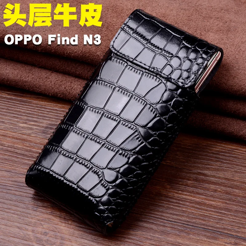 Wobiloo Luxury Phone Pouch Sleeve Bag Cases For Oppo Find N3 Genuine Leather Case Protector