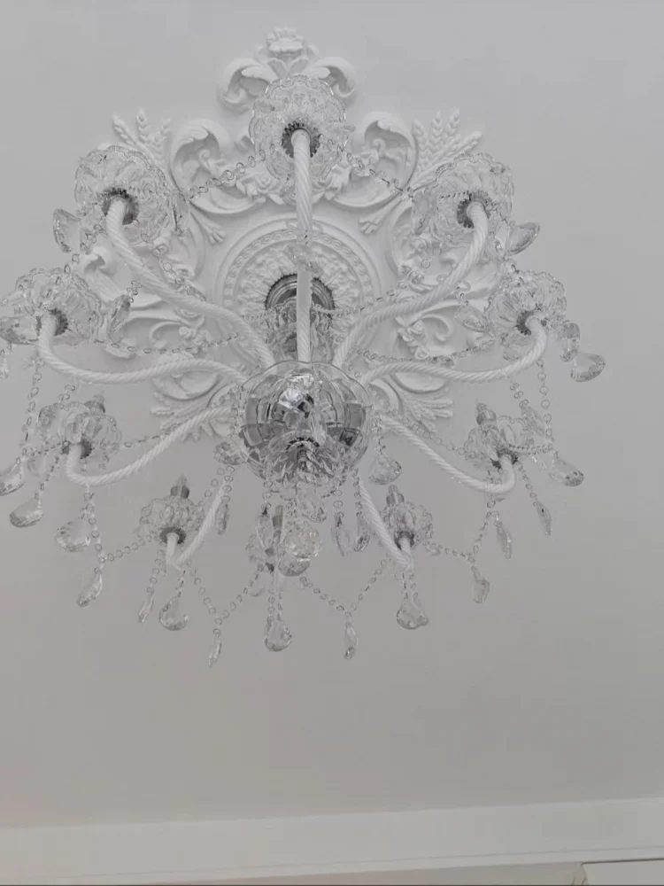 

French Retro Crystal Chandelier Home Decoration Living Room American Light Luxury Romantic Dining Room Bedroom Light