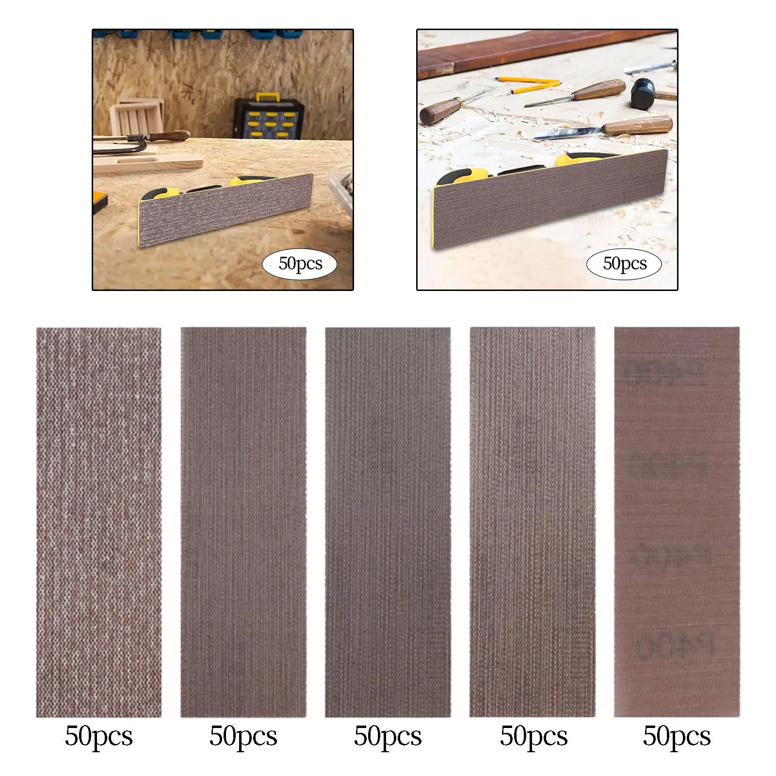 

50Pcs Flocking Sand Sheets, Sanding Grinder Disc, Mesh Sand Sheets, Anti Blocking Sand Sheets for Rubber Wood Drywall