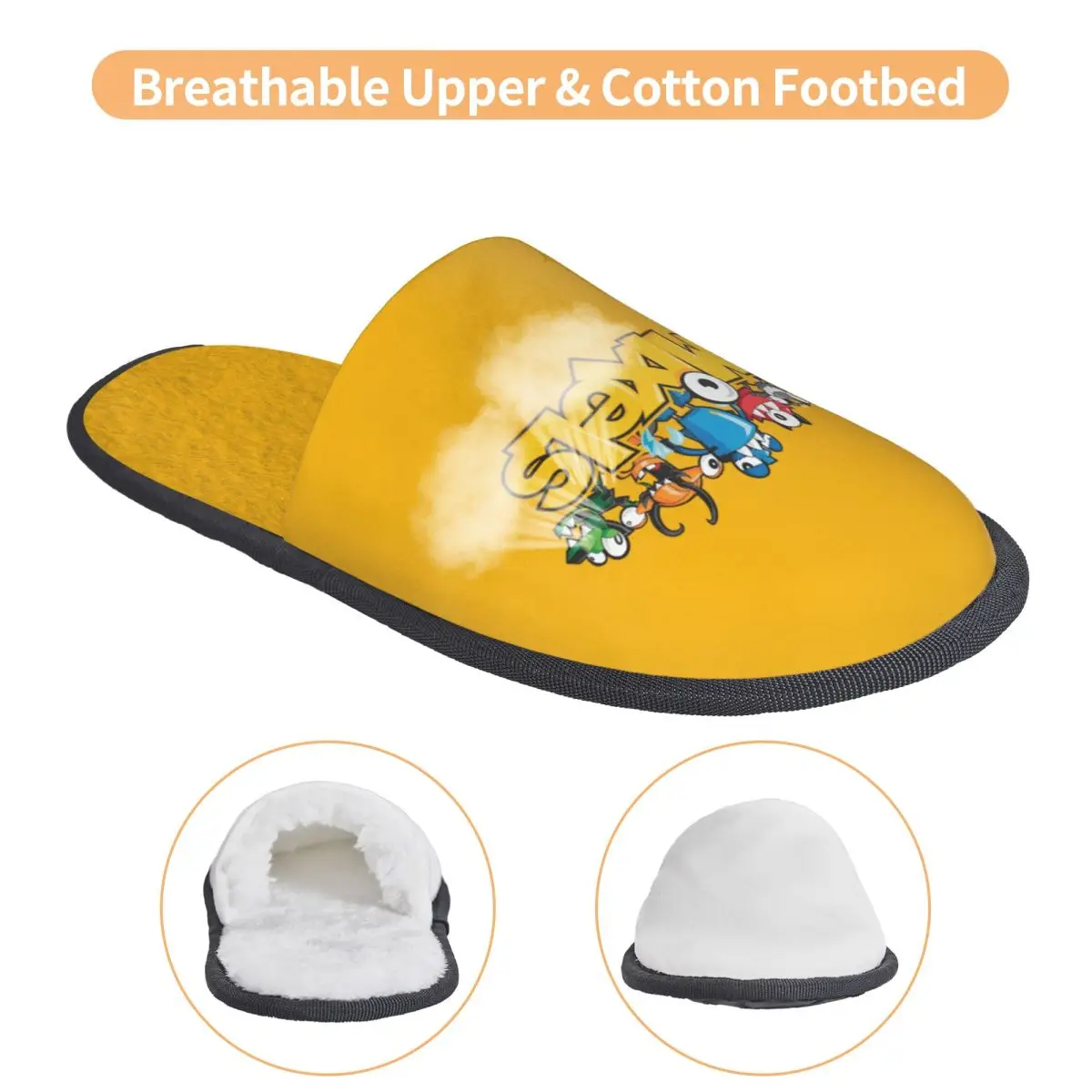 لعبة مخصصة مختلطة الكرتون لينة رغوة الذاكرة شبشب منزل النساء الرسوم المتحركة التلفزيون الأمريكي دافئ دافئ المضادة للانزلاق وحيد النعال #3