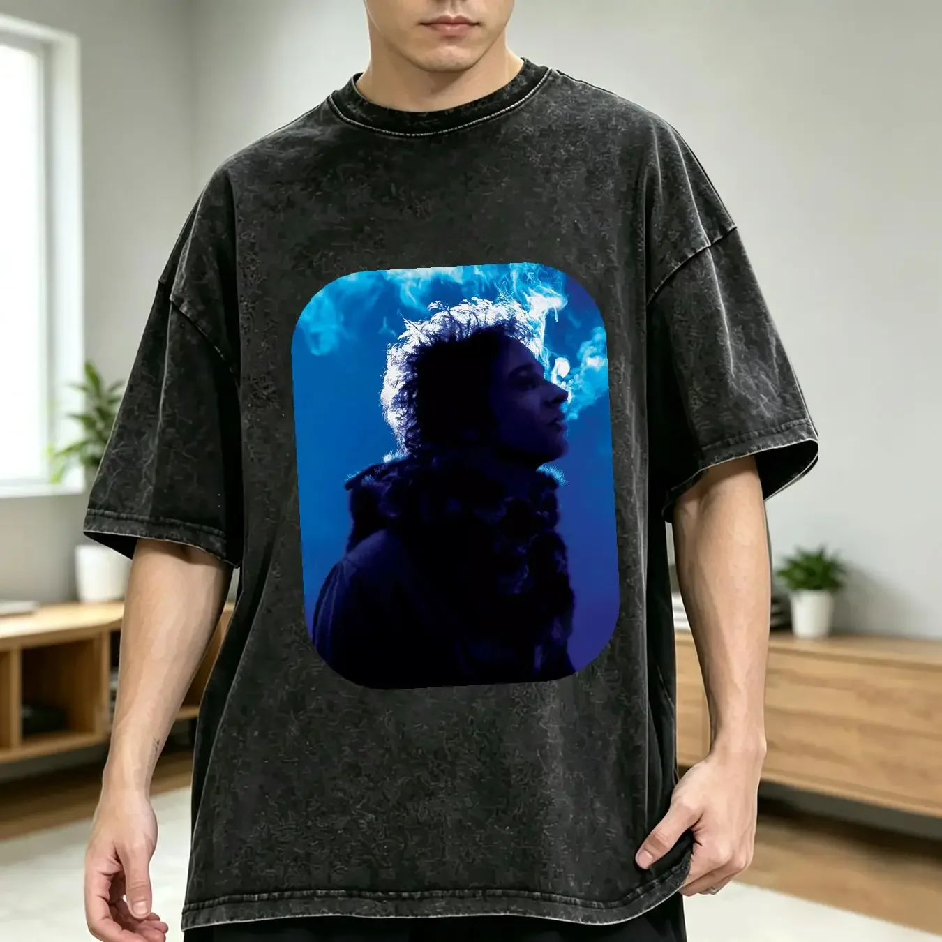 washed T Shirt Rock en español Soda Stereo Gustavo Cerati Bocanada Playera vintage Washed Comfortable graphic Casual Stretched
