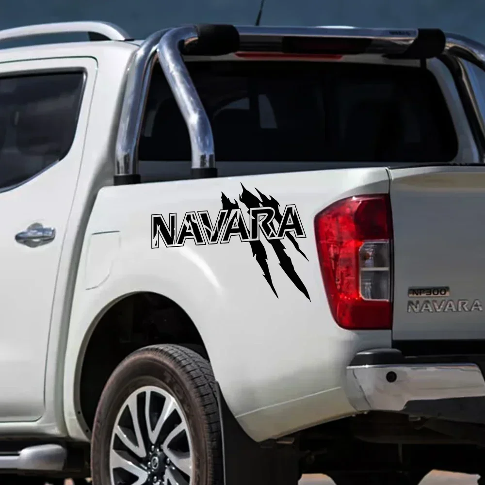 Car Claw Styling Sticker For Nissan Navara D40 Pro 4X D22 D23 D21 NP300 Trim Pickup Truck Bed Side Decor Decal Auto Accessories