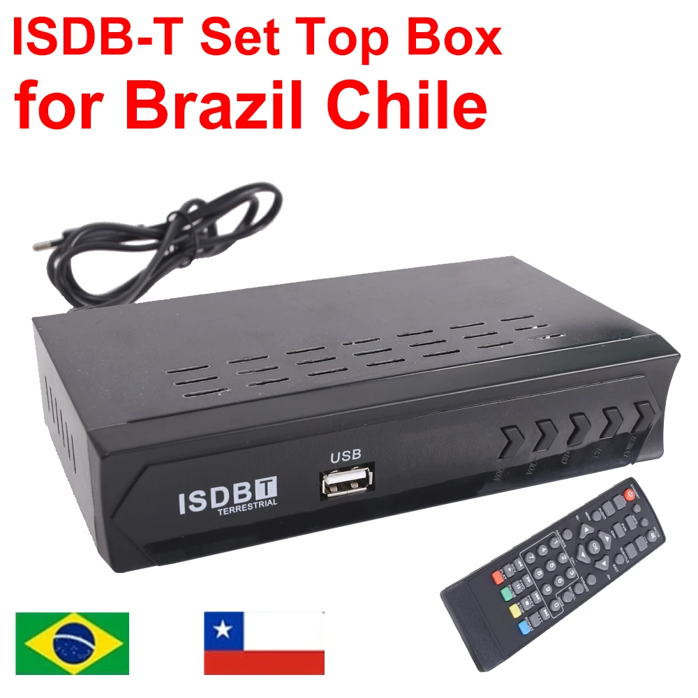 

ISDB-T 1080P HD Digital Terrestrial Video Broadcasting TV Receiver Support HDMI Coaxial Inputs ISDB Set-top box for Chile Brazil