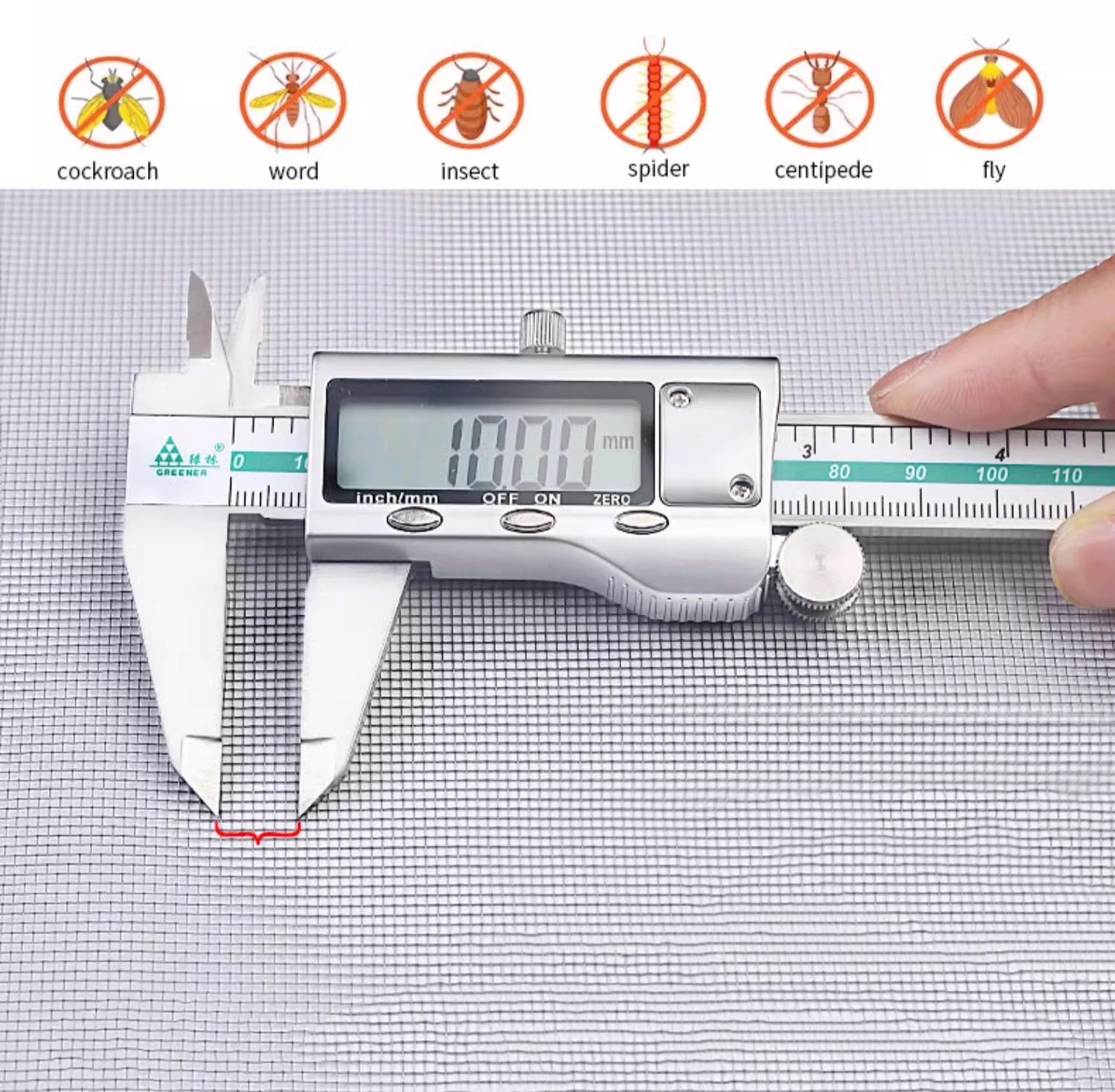 มุ้งกันยุงสำหรับหน้าต่างตาข่ายกรองแสงหลายขนาดพร้อมซิปตาข่ายกันยุงสีดำ