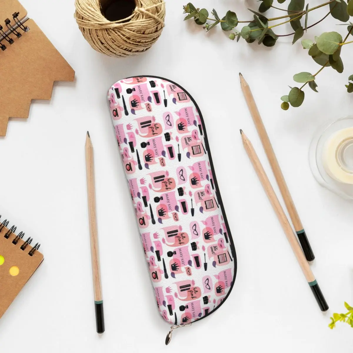 Estuche para lápices Mary Kay, estuche para lápices, suministros de papelería, caja grande para bolígrafos, bolsa para lápices para la escuela de niños