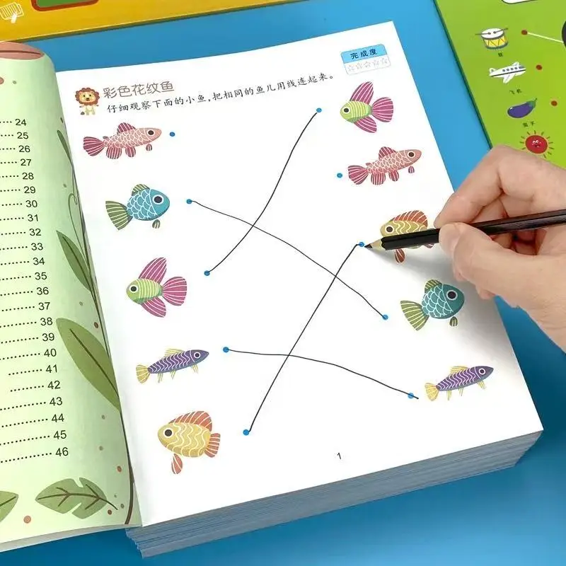 46-seitiges Aktivitätsbuch zum Thema „Finden Sie die gleichen Objekte“ für Kinder | Arbeitsheft zum visuellen Matching und Konzentrationstraining für den Vorschulalter – Detail 3