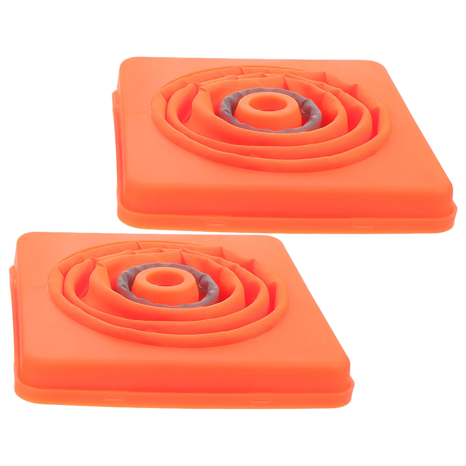 2 قطعة مخاريط الطريق القابلة للسحب البرتقالية مخاريط السلامة المرورية لوقوف السيارات البناء فائدة شاحنات السحب القيادة التدريب #5