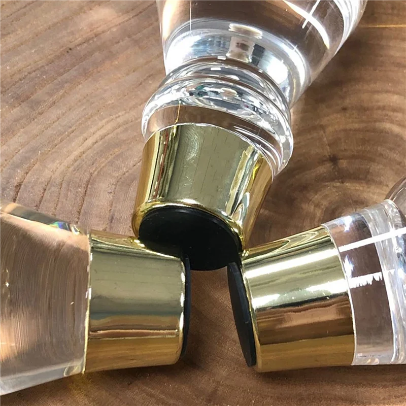 【A87T】6,9 inch acryl meubelpoten vervangende bankvoeten kast modern helder decor doe-het-zelf poten bedvoeten taps toelopende stijl set van 8