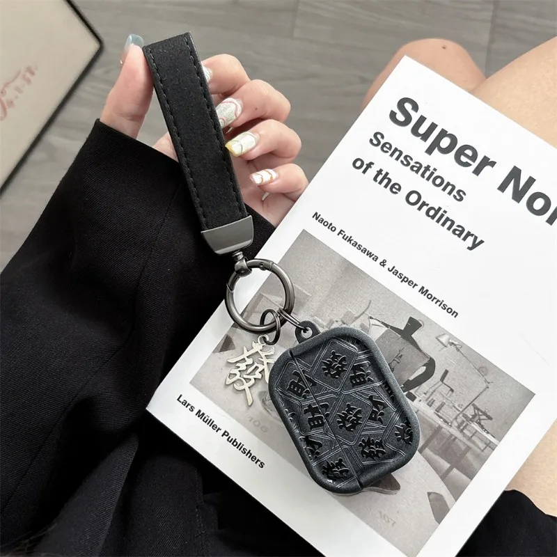 

For AirPods Pro3 2025 New Case For Apple Airpods 4 3 2 1 Pro 2 Cover With Strap Fluff Ash Bluetooth Wireless Protective Sleeve