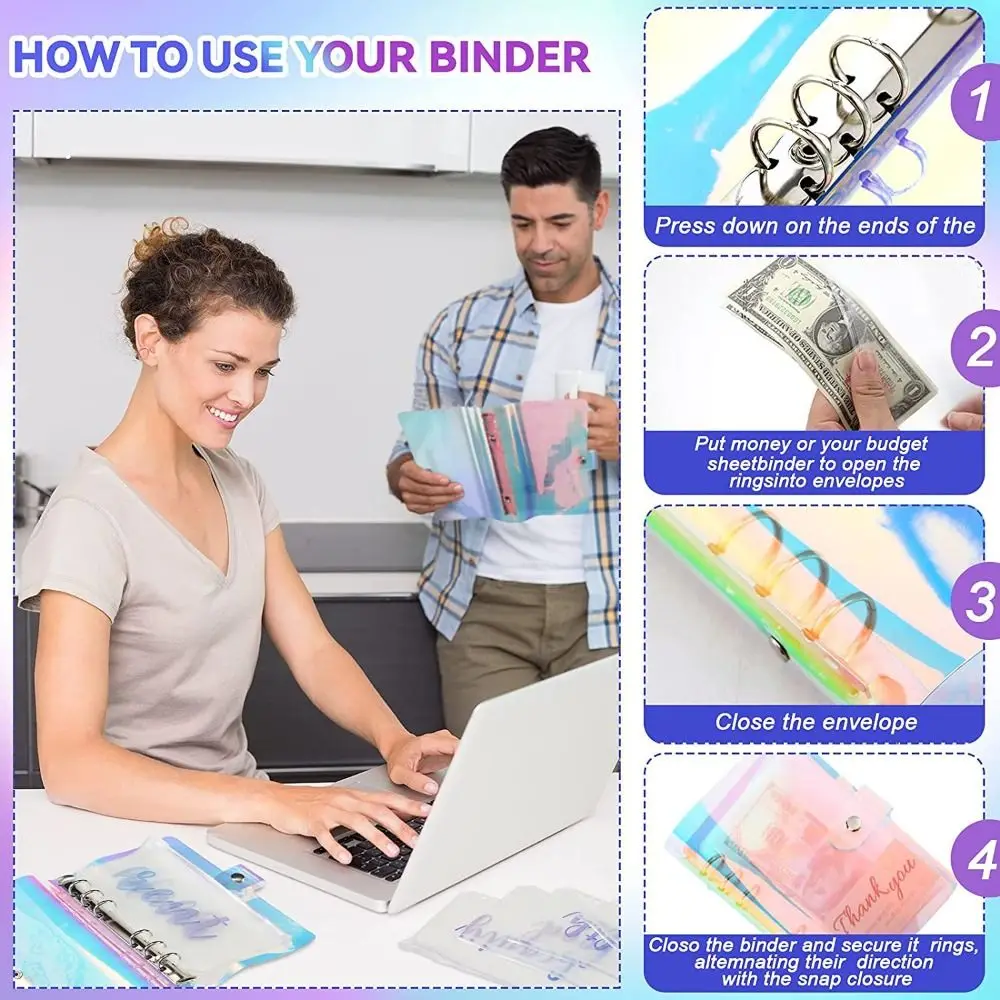 แฟ้มใส่เอกสาร 6 ห่วง แบบกันน้ำ ซองใส่เอกสาร แฟ้มใส่สมุดโน้ต แฟ้มซิป ซองใส่เงิน ซองออมทรัพย์