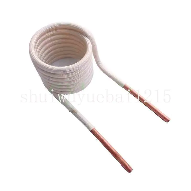 Induction heating coil ZVS copper tube water-cooled high-frequency furnace intermediate frequency 6mm without tap DIY