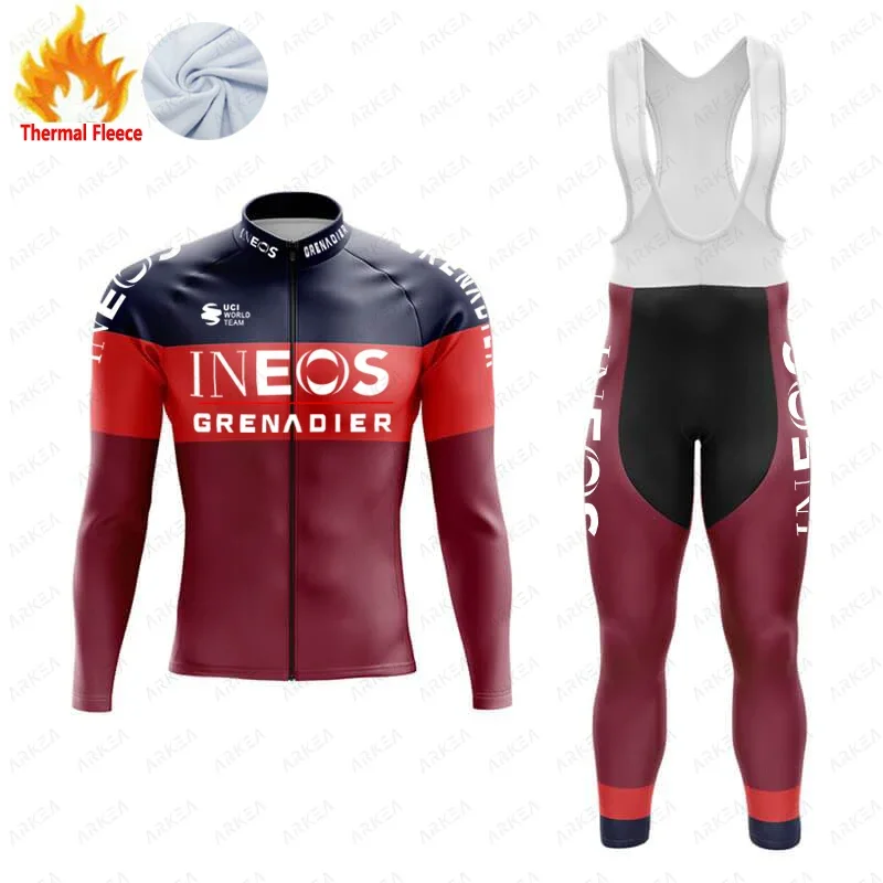 2025 INEOS Bike Winter jersey suit Cycling set