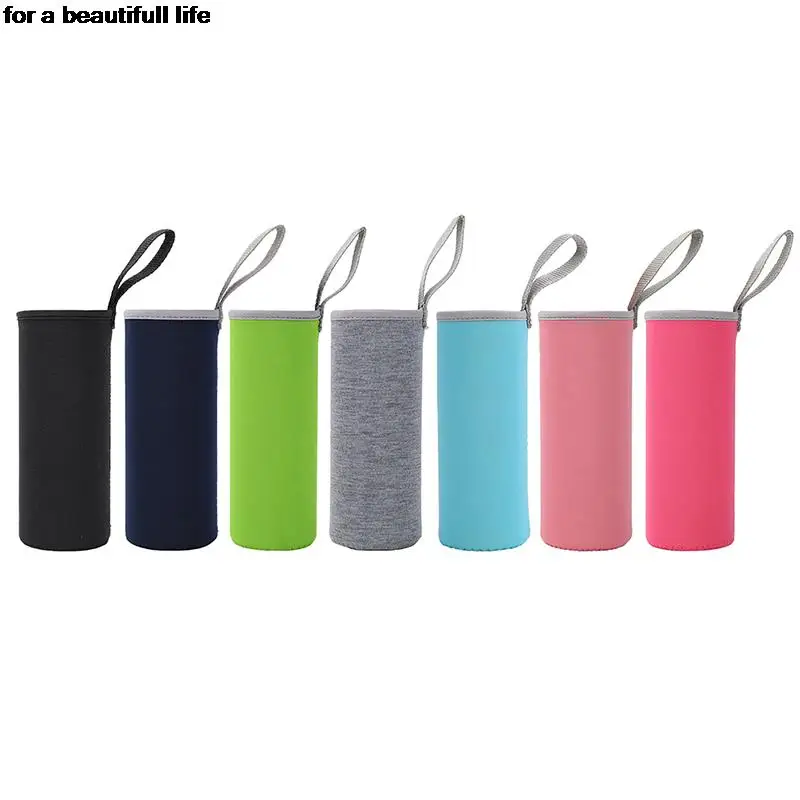 Hot 1pc 550ML Sport Water Bottle Cover Neoprene Insulator Sleeve Bag Case Pouch Portable Vacuum Cup Set Camping Accessory