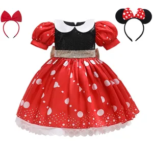 Cartoon Mickey Mouse Cosplay -Kostüm für Jungen und Mädchen, Minnie Pollk Punkte Kleid, Kindergeburtstagskleidung, Jacke, Hemd, Shorts, Stirnband 12 Hauptverkäufe von Mickey Fantasy - №5