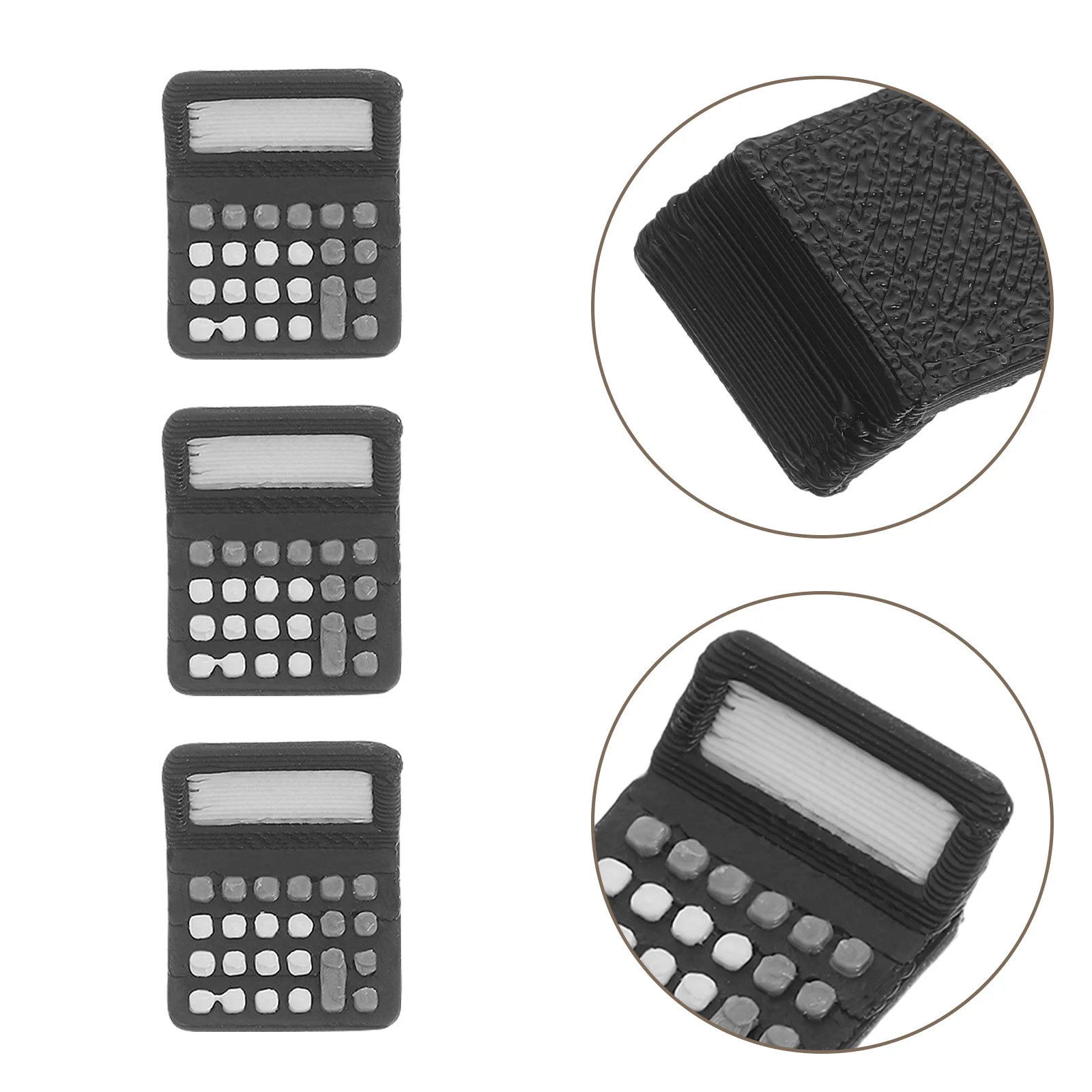 

10 Pcs Mini Stationery House School Calculator Small Tiny Electronic Accessories Black Pocket
