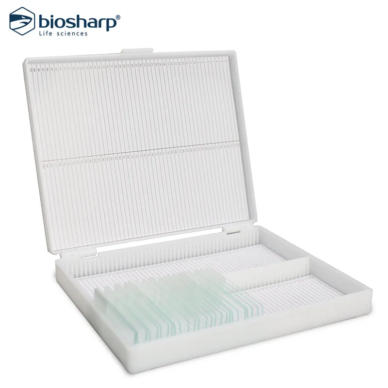 Biosharp 100 Slide Storage Box BS-QT-PB100 Laboratory Microscope Section Box Science Lab Tools School Supplies