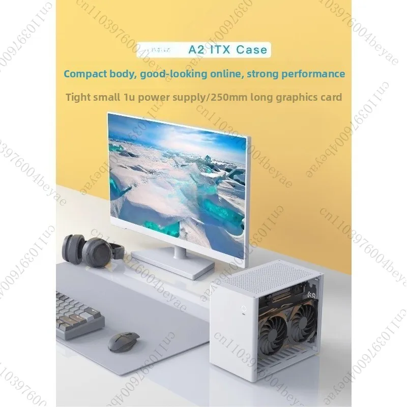 A2 liga de alumínio itx pequeno chassi desktop mini host A4 K39 chassi