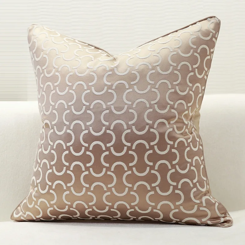 Modern Minimalist Light Luxury Pillowcase Hotel Fashion Single Sided Printing Cushion Cover