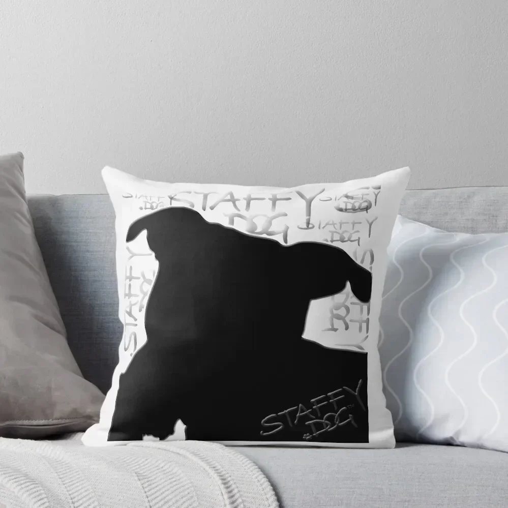 Staffy Dog’s Boofa Head Throw Pillow Luxury Pillow Cover Cushion Cover Couch Pillows pillow