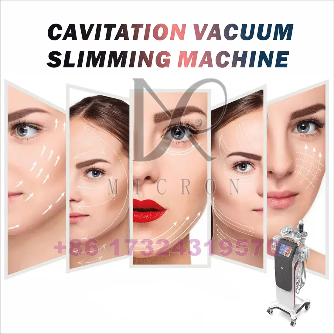 Schnelle schlanke 8 n1 80K Kavitation Lipo RF Ultraschall Kavitation Schlankheitsmaschine 80k professionell