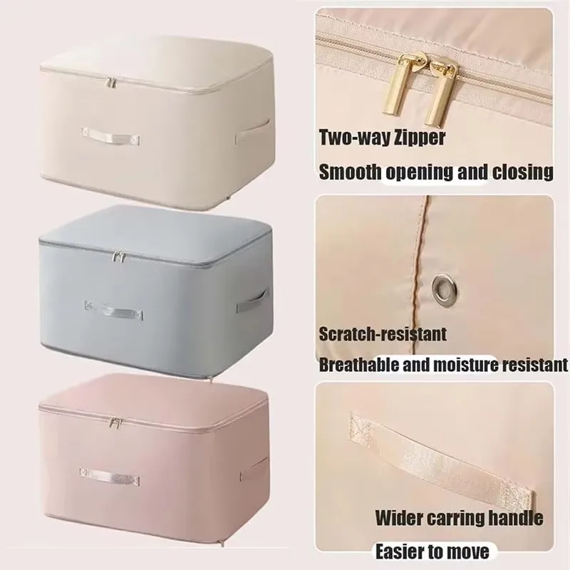 Space Saving Self Compression Organizer Closet Organizer Clothes Storage Bag for Comforters Bedding Blankets Clothing Pillows