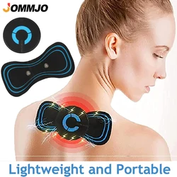 Mini Neck Massager Cervical Vertebra Mas-sager,Portable Shoulder Back Massage Mat,6 Modes Adjustable Massager for Whole Body Arm