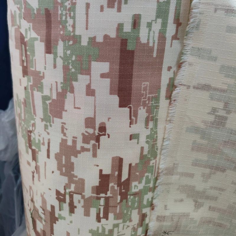 Camouflage Fabrics Thickened Outdoor Geometric Print Twill Khaki Blend Fabric Sewing TMC Hunting Accessories Tactical Gear DIY