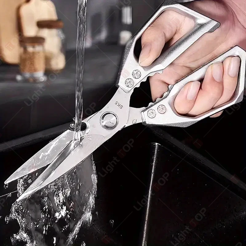 Multi-functional Kitchen Scissors Chicken Bone Scissors Stainless Steel Household Scissors for Cutting Meat fish Special Shears