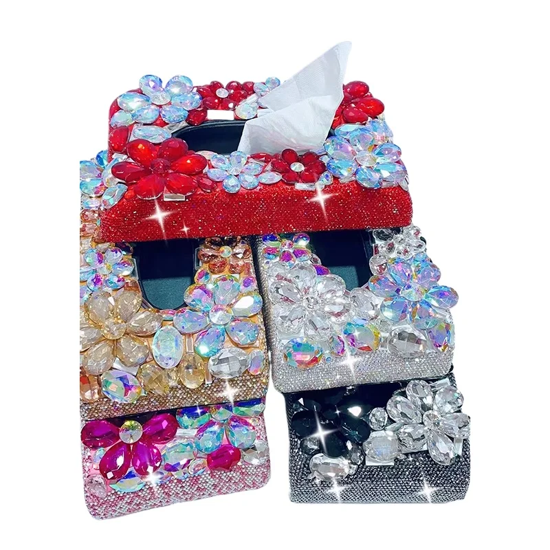 

Bling Diamond Автомобильная коробка для салфеток, держатель для салфеток, бумажная коробка для накачки салфеток, автомобильные украшения, украшения, аксессуары для салона автомобиля