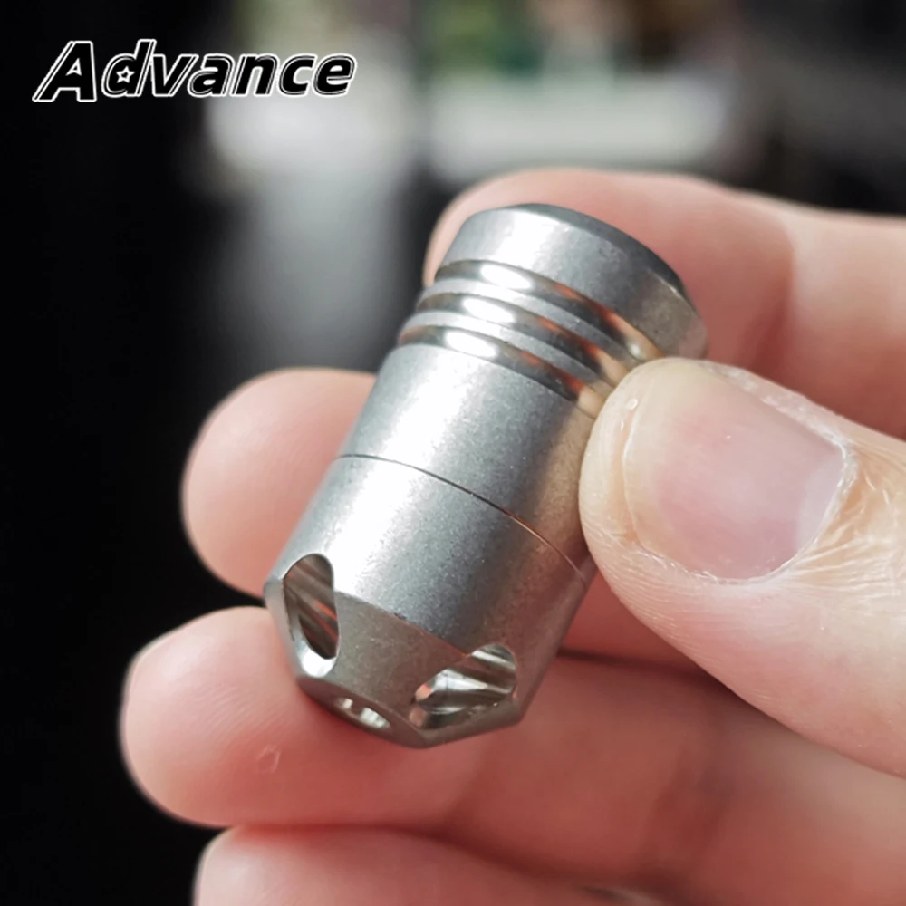 Titanium Alloy Mini Bottle Waterproof Seal Bottle Outdoor EDC Tool Portable Small Box